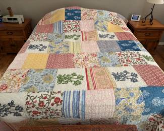 Pottery Barn patchwork quilt king size