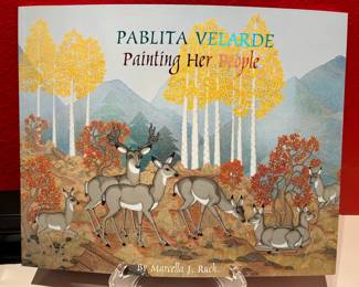 Pablita Velarde 'Painting her people', signed