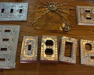 Mexico punched tin switch plates