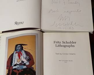 Fritz Sholder books, signed