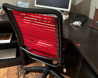 Eurostyle bungie flat high back office chair