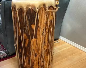 Taos Pueblo drum 30" tall