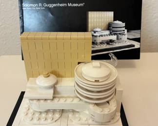 Lego block city Guggenheim Museum, New York City, NY