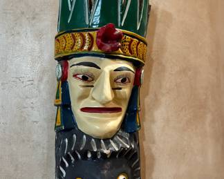Mexican mask king carnival