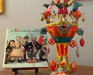 Antique Mexican tree of life attributed to Aurelio Flores
