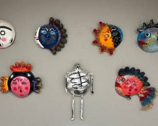 Mexican gourd masks
