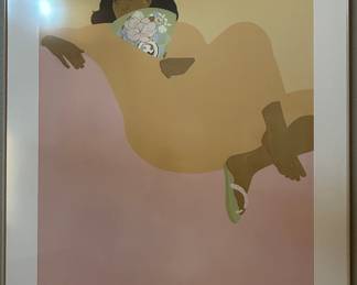 Pegge Hopper, Hawaii 'The apricot lady' L.E. lithograph 60 /275