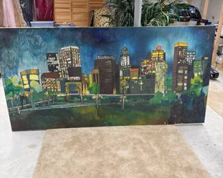 1960's Downtown Houston painting