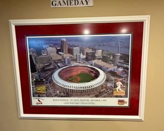 Cardinal Stadium Picture and Cardinal Gameday Bulletin Sign