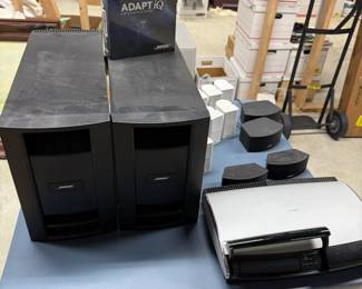 Subs, 8 wall speakers, control box