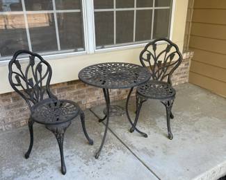 Outdoor patio bistro set