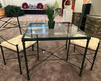 Glass Table/2 chairs