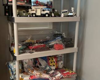 Vintage Collector Cars, Vintage Lionel Train Cars, Accessories and large amount of track, Vintage Children's Sheets including an original Star Wars set. 