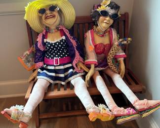 Eula & Mae at Silver Lake. Katherine's Collectibles very rare dolls. 32" 