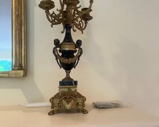 close up of one of the candelabras