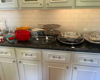 Kitchen items for sale during in person shopping days.