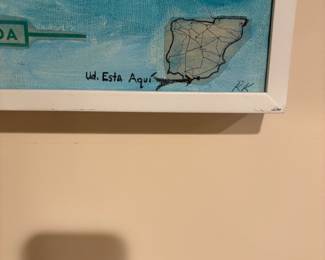 close up of the signature.