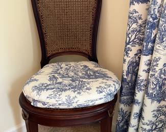 $160. Antique caned seat chair. As found 17.5 inches wide by 17 inches deep by 22.5 inches high.