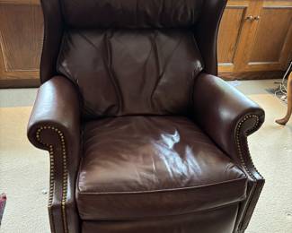 $480. Hancock & Moore leather recliner. 33"w x 34" d x 41"h.