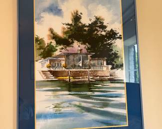 $120 A watercolor by Susan Van Camerik. 19.75 inches wide by 27.25 inches high