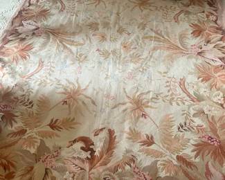 $280. Antique Aubusson rug. 8’ 7“ x 6‘ 2.5”.  