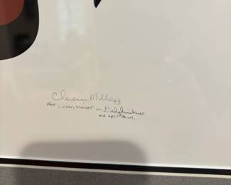 close up of signature