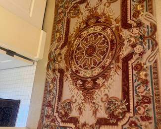 $280. Antique Aubusson.  3 feet 9 1/2“ x 5‘ 9 1/2 inches.
