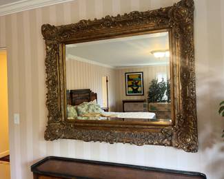 Closer view of the mirror.