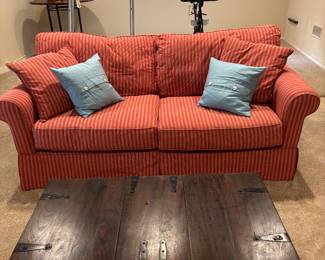 Alan White roll arm sofa. 87" w x 38"d x 37"h.