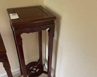 $120. Rosewood plant stand.  13" square x 36"h.