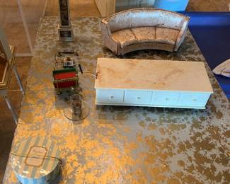 Barbie furniture and some of the vanity items
