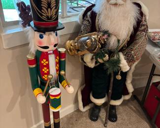 Father Christmas and Nutcracker for sale