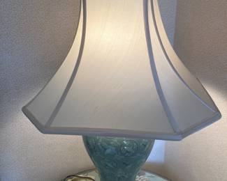 A close-up view of the base of the lamps