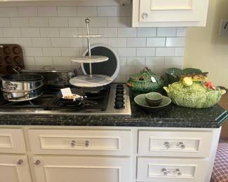 Kitchen items for sale during in person shopping days.