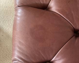close up of the as found stain.