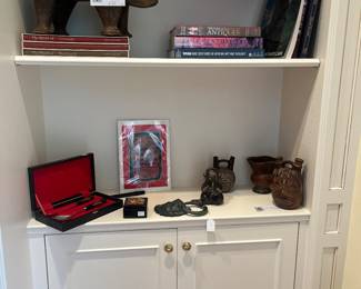 More decor and collectibles for sale during in-person shopping. 