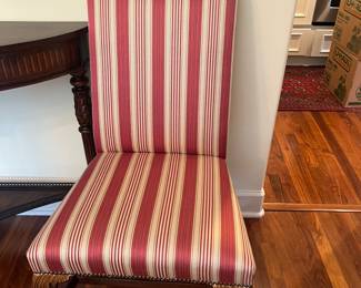 A view of the side chairs.