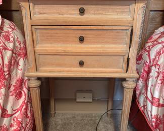 $190. Marble top side table with one drawer and two faux drawer fronts. 19.5" w x 17"d x 33"h.