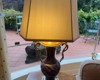 photo with light turned on to show the base detail