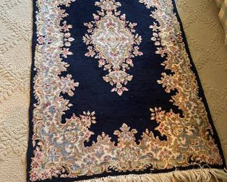 $80. Wool handknotted rug. 2'11" x 4'11"
