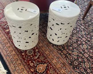 $80 each Chinese garden stools, 13" diameter x 18"h