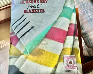 Vintage Hudson Bay 8 point blanket in original box with original paperwork available for presale. $900. Mint condition, appears to be never used. No blemishes. 100”x108” (king size). AMAZING ESTATE SALE FIND! To purchase, call or text 615-854-8535. Cross posted. 