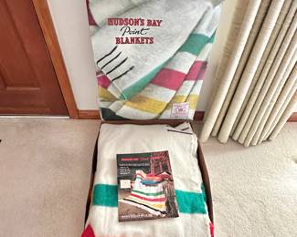 Vintage Hudson Bay 8 point blanket in original box with original paperwork available for presale. $900. Mint condition, appears to be never used. No blemishes. 100”x108” (king size). AMAZING ESTATE SALE FIND! To purchase, call or text 615-854-8535. Cross posted.