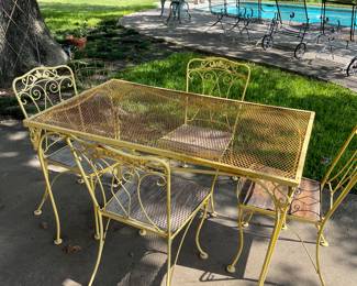 Mid-Century patio table & 4 chairs