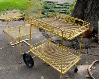 Excellent iron bar cart