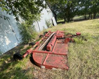 Multiple pieces of farm equipment