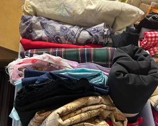 Trays of fabric