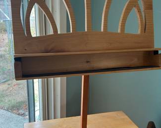 Handmade wooden music stand