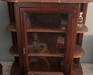 Small curio display cabinet