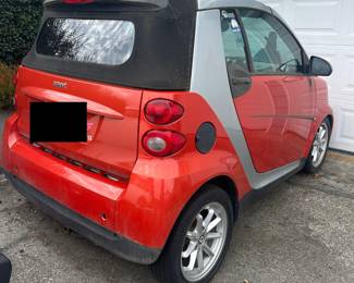 2008 Smart ForTwo Passion Cabrio with flat tow set up, transmission issues, titled